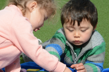 Social Interaction in an appropriate manner language skills, music and movement