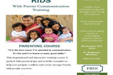 Raising Great Kids “With Parent Communication Training” @ Bambinos Manukau