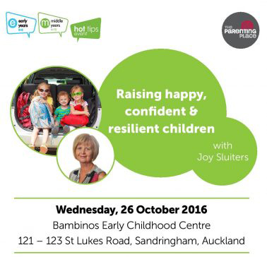 Raising happy, confident & resilient children with Joy Sluiters