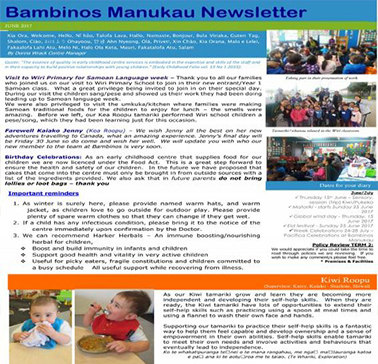Manukau Newsletter June 2017