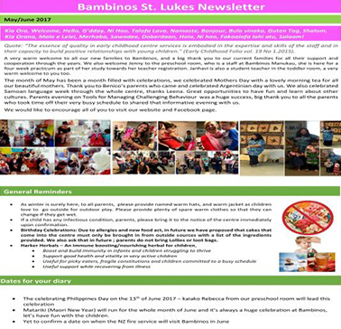 Newsletter May-June 2017