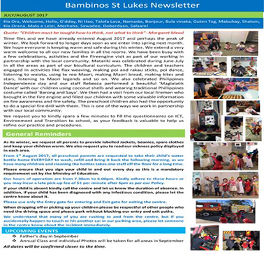 Newsletter bam st lukes july aug 2017